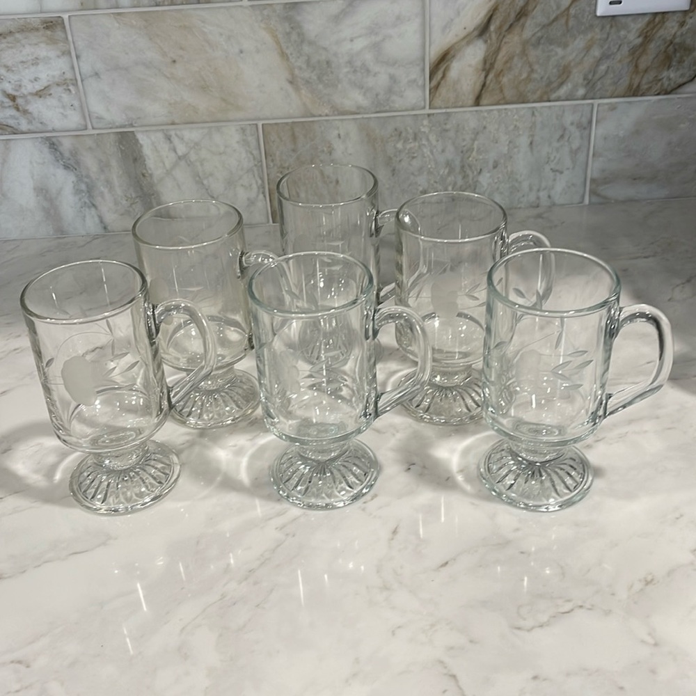 Set of 6 Princess House Coffee Mugs